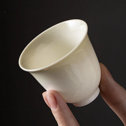 2pc/set Retro Bluish Grey Glazed Teacup Traditional Thin Body Small Jug Single Cups Personal Cup Fragrance Cup Cha Craft 60ml