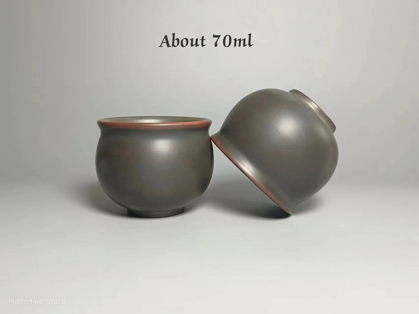 2pcs Hot Sale Qinzhou Ceramic nixing Tao cup(Not Yixing Clay Teapot) teacup for Puer oolong Kung Fu Cha Gift For Festival