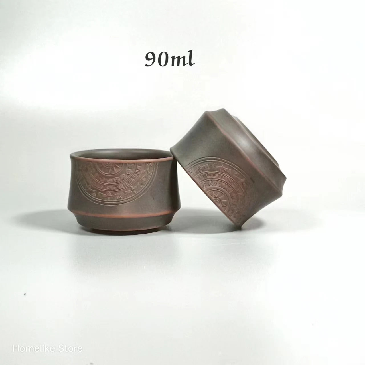 2pcs Hot Sale Qinzhou Ceramic nixing Tao cup(Not Yixing Clay Teapot) teacup for Puer oolong Kung Fu Cha Gift For Festival