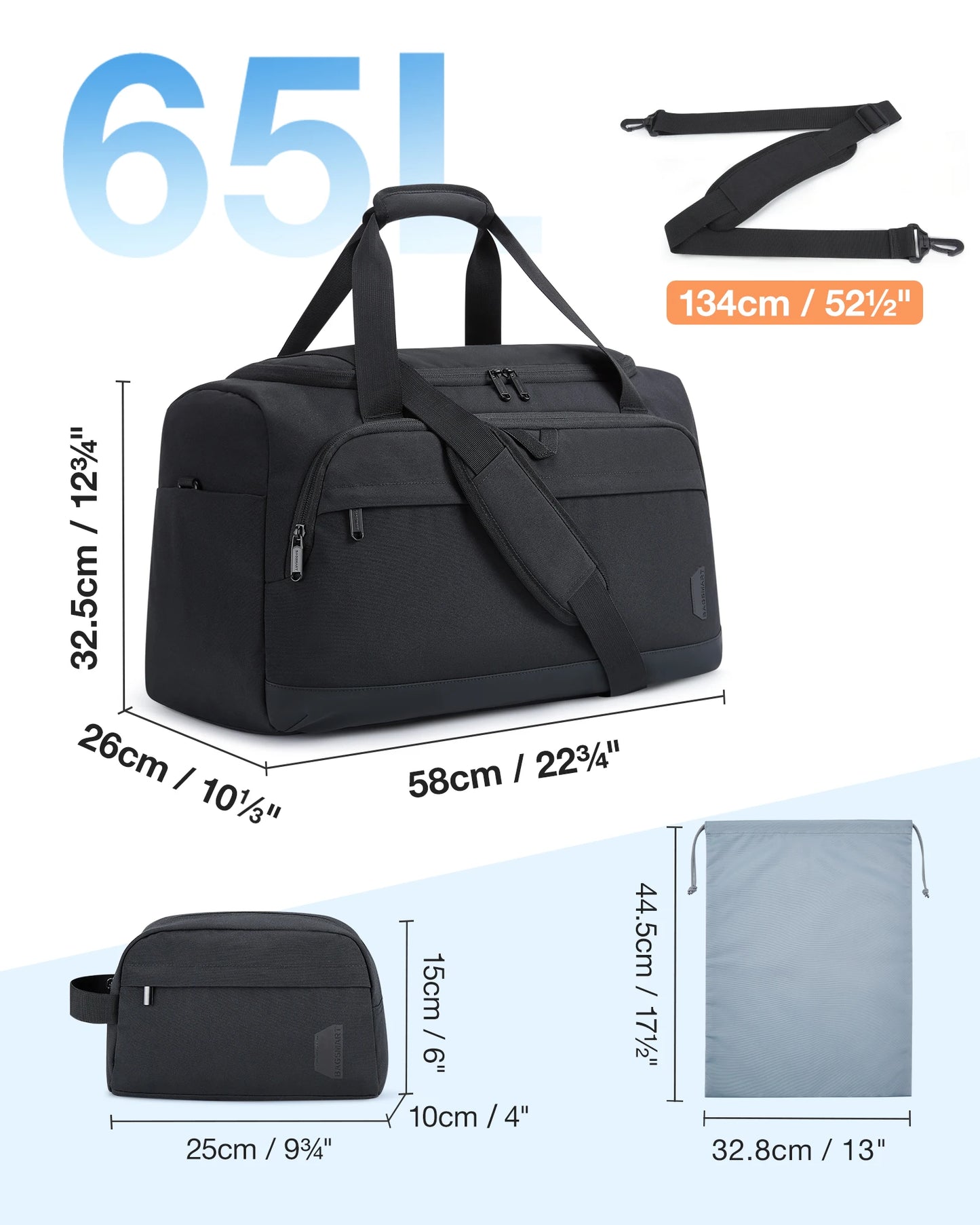 2pcs Men Tote Bag BAGSMART Large Capacity Shoulder Duffle Bags for Women Top Handle Satchel Purse Whitney Laptop Backpack