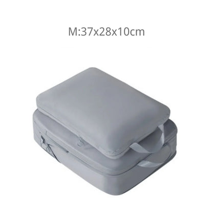 2pcs Travel Compression Packing Cubes Bag Portable Suitcase Clothes Organizers Waterproof Luggage Storage Cases Drawer Bags