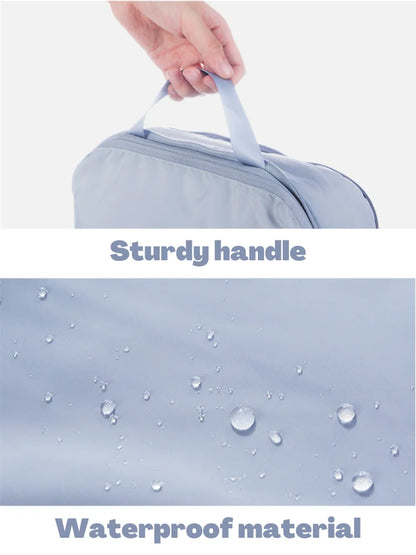 2pcs Travel Compression Packing Cubes Bag Portable Suitcase Clothes Organizers Waterproof Luggage Storage Cases Drawer Bags