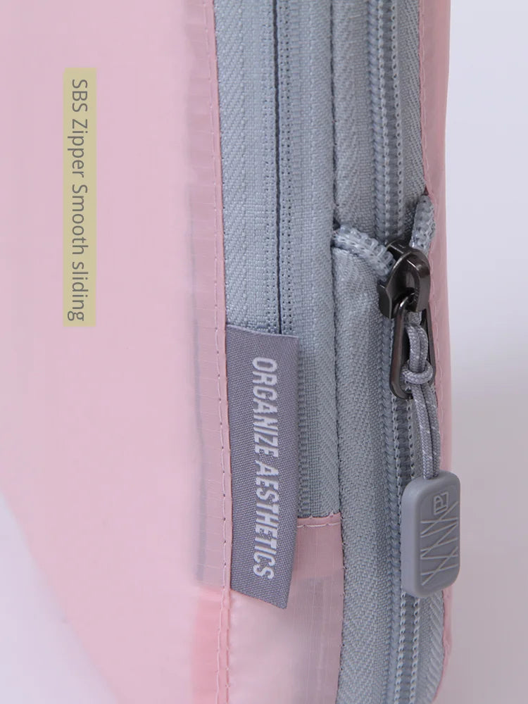 2pcs Travel Compression Packing Cubes Bag Portable Suitcase Clothes Organizers Waterproof Luggage Storage Cases Drawer Bags