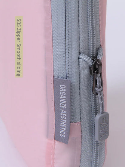 2pcs Travel Compression Packing Cubes Bag Portable Suitcase Clothes Organizers Waterproof Luggage Storage Cases Drawer Bags