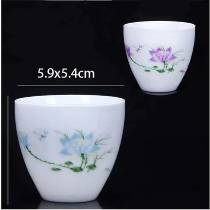 2pcs/lot Japanese Style Tea Cup Ceramic Single Cup Teacup Small Tea Cups Small Coffee Tea Cups Home Living Room Table Ornaments