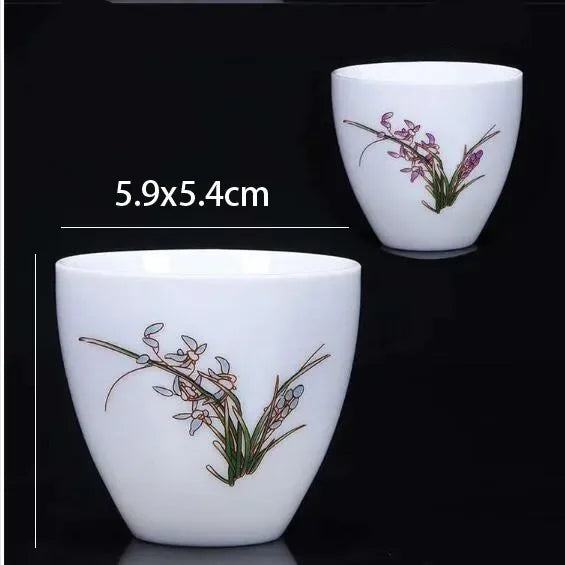 2pcs/lot Japanese Style Tea Cup Ceramic Single Cup Teacup Small Tea Cups Small Coffee Tea Cups Home Living Room Table Ornaments