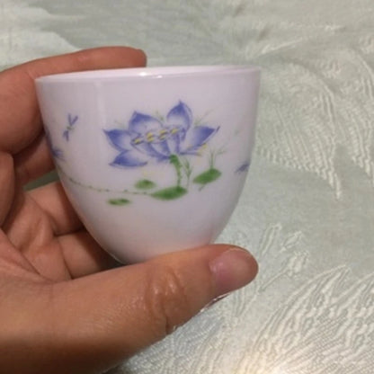 2pcs/lot Japanese Style Tea Cup Ceramic Single Cup Teacup Small Tea Cups Small Coffee Tea Cups Home Living Room Table Ornaments