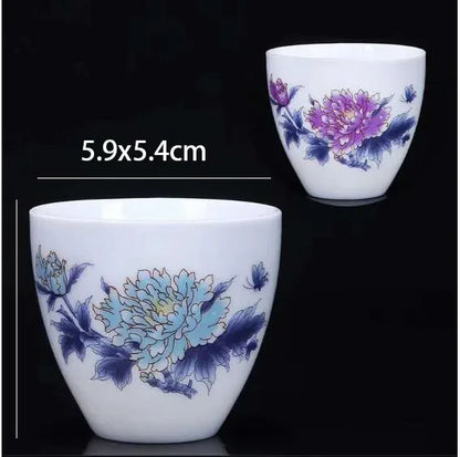 2pcs/lot Japanese Style Tea Cup Ceramic Single Cup Teacup Small Tea Cups Small Coffee Tea Cups Home Living Room Table Ornaments