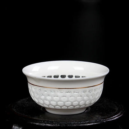 2pcs/lot porcelain tea cup on sales Chinese kungfu cup of tea hollow-out design creative cups for Pu'er / green tea 45ml China