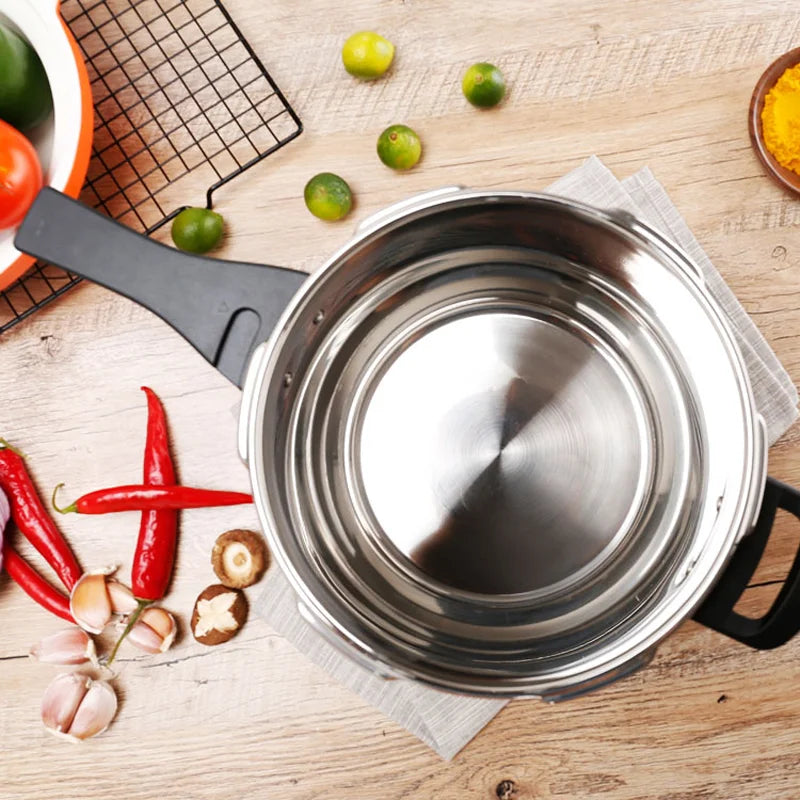 3/4/5L Stainless Steel Pressure Cooker U-Shaped Gas Stove Induction Cooker Dual-Use Household Kitchen Tools