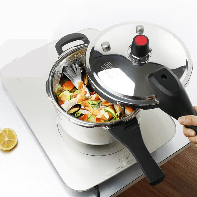 3/4/5L Stainless Steel Pressure Cooker U-Shaped Gas Stove Induction Cooker Dual-Use Household Kitchen Tools