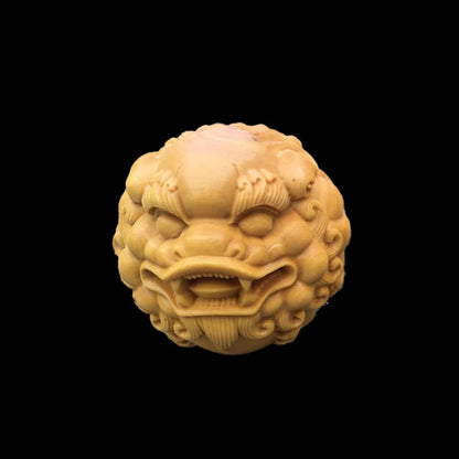 3/5cm Boxwood Real Wood Wood Statue Pixiu Collection Traditional Chinese Pendant Wood Sculpture Feng Shui Mascot