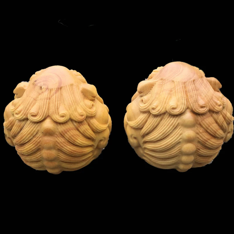 3/5cm Boxwood Real Wood Wood Statue Pixiu Collection Traditional Chinese Pendant Wood Sculpture Feng Shui Mascot