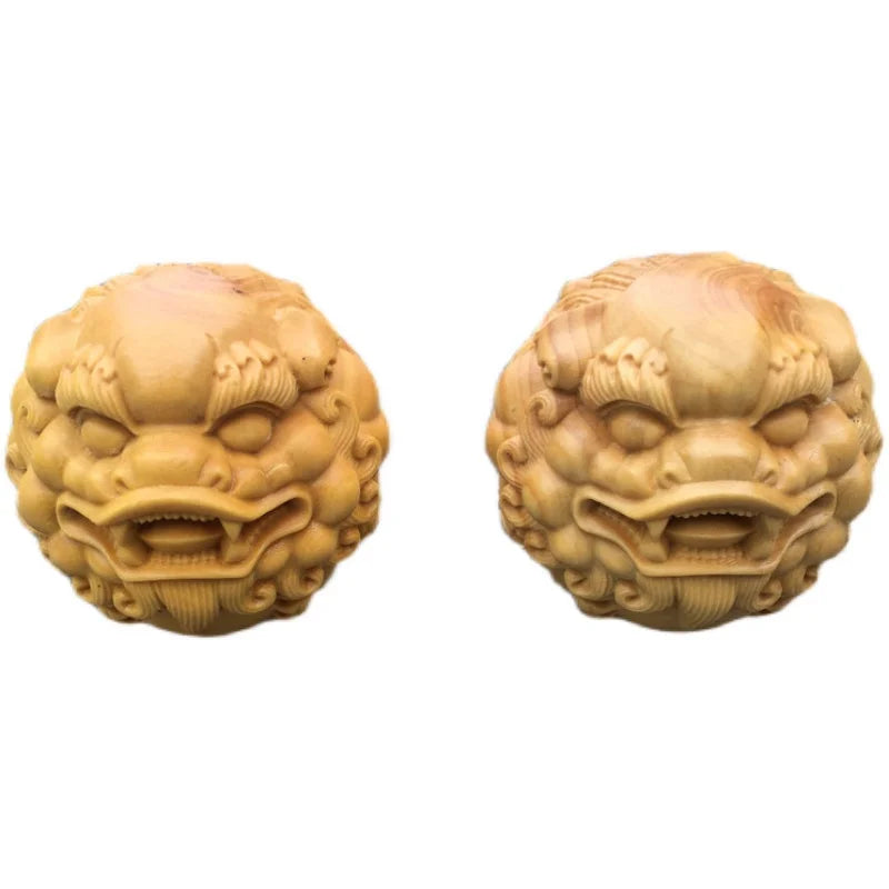 3/5cm Boxwood Real Wood Wood Statue Pixiu Collection Traditional Chinese Pendant Wood Sculpture Feng Shui Mascot