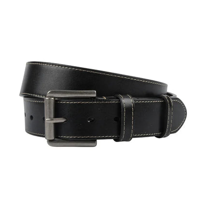 3.8cm Men's Full-grain Leather Vintage Designer Classic Needle Buckle Top Layer Cowhide Belt for Men