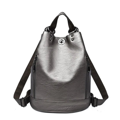 3 IN 1 Women Backpack High Quality Leather Backpacks School Bags for Teenage Girls Brand Luxury Shoulder Bag Bagpack Mochila Sac