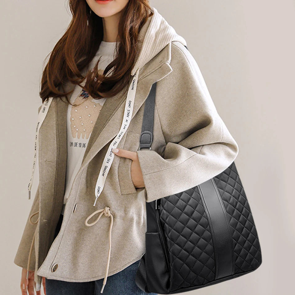 3 In 1 Anti Theft Bagpack Shoulder Sac A Dos Oxford Backpacks for School Teenager Girls 2022 New Casual Female Travel Bookbag