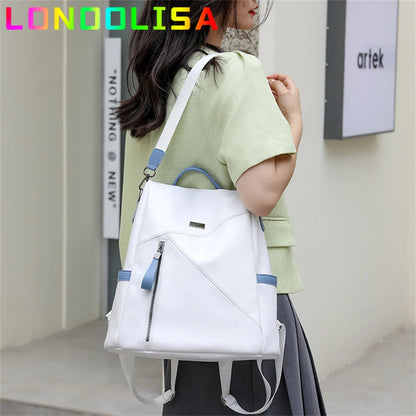 3 In 1 Anti-theft Bagpack Purse Women Shoulder Bookbag for School Teenager Girl 2022 New Casual Female Travel Backpack Rucksacks