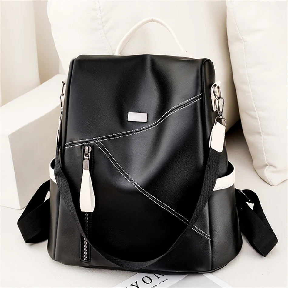 3 In 1 Anti-theft Bagpack Purse Women Shoulder Bookbag for School Teenager Girl 2022 New Casual Female Travel Backpack Rucksacks