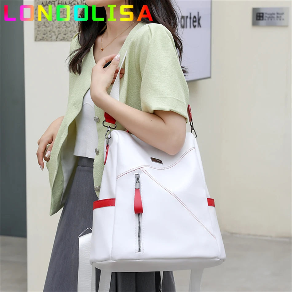 3 In 1 Anti-theft Bagpack Purse Women Shoulder Bookbag for School Teenager Girl 2022 New Casual Female Travel Backpack Rucksacks