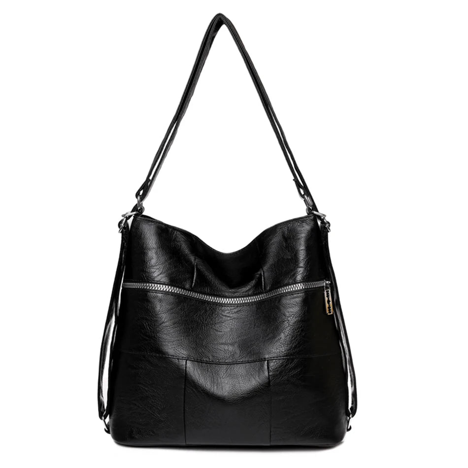 3 In 1 Ladies Backpack High Quality Leather Backpacks for School Teenagers Girls Elegant Female Travel Bagpack Designer Backpack