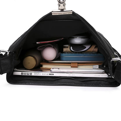 3 In 1 Large Capacity Shoulder Bag High Quality Soft Leather Backpacks for School Teenagers Girls Brand Designer Travel Backpack