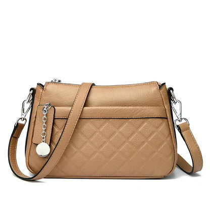 3 Layers Genuine Leather Women Tote Bag High Quality Cowhide Ladies Handbags Leisure Shoulder Bag Small Crossbody Bags For Women