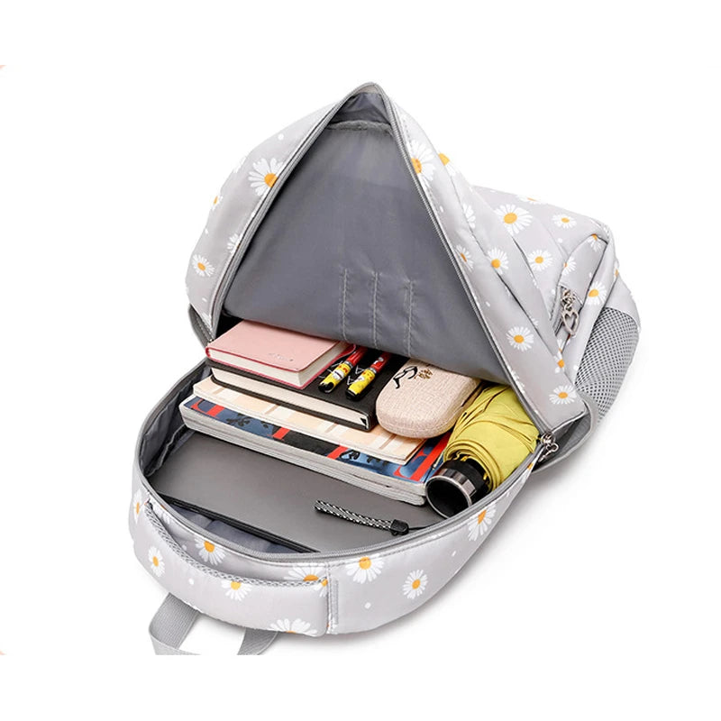 3 Pcs Set Children's Backpacks Cute Student School Bag for Girls Waterproof School bags With Lunch bag Pencil Case