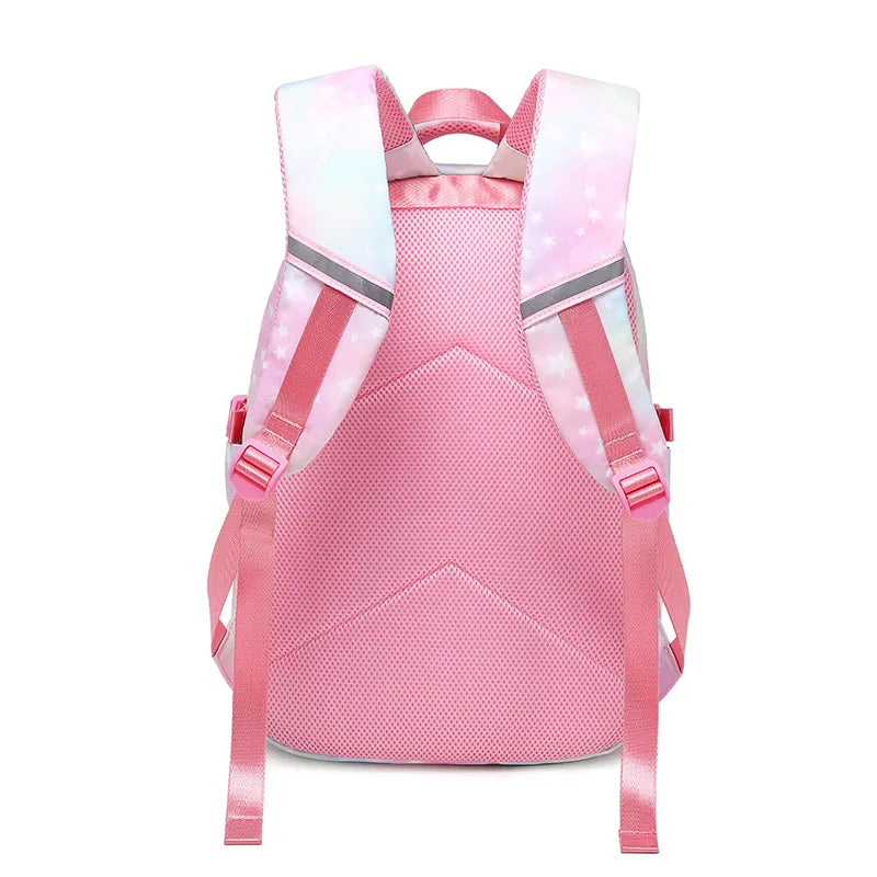 3 Pcs/Set School Bags for Child School Backpacks For Teenager Girls Pink Students Backpack Lunch box With pencil Case