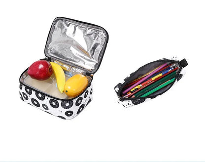 3 Pcs/Set School Bags for Teenage Girls Waterproof School Backpack Students Kids Schoolbag Child With Pencil Case Lunch box