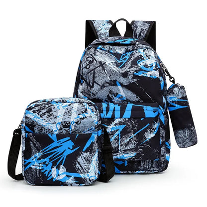 3 Pcs Sets Children's School Backpack Kawaii Women's Backpack travel Bookbag School Bags for Teens Girls bagpack Mochilas