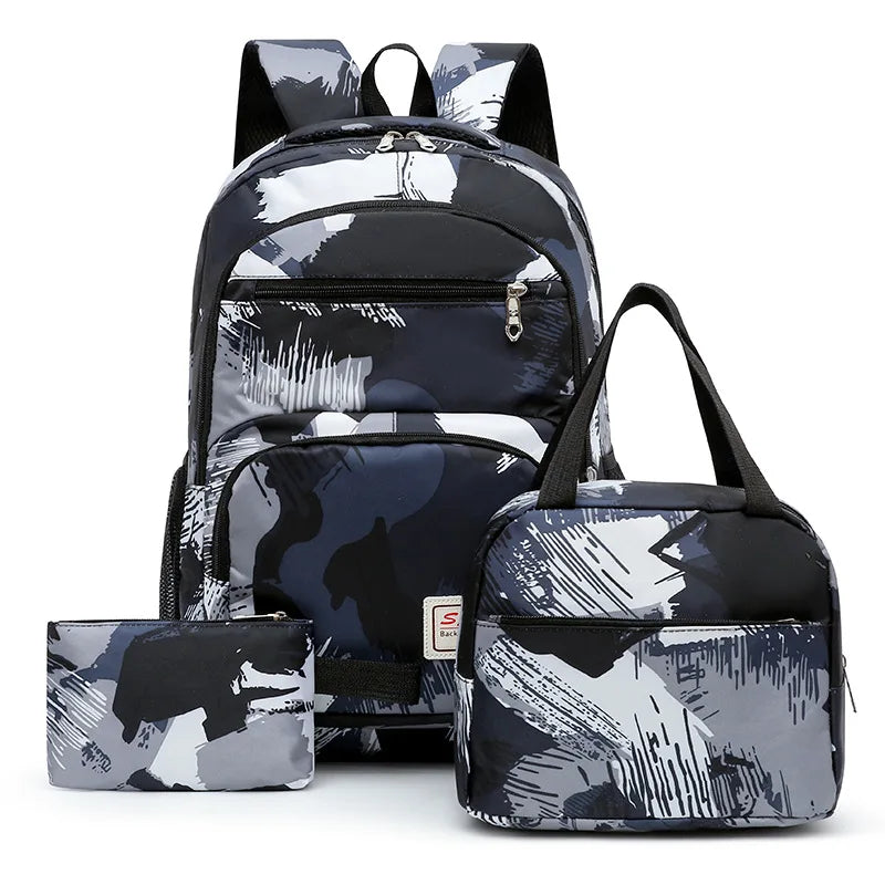 3 Pcs Sets Children's School Backpack Kawaii Women's Backpack travel Bookbag School Bags for Teens Girls bagpack Mochilas