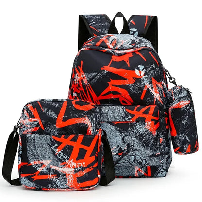 3 Pcs Sets Children's School Backpack Kawaii Women's Backpack travel Bookbag School Bags for Teens Girls bagpack Mochilas