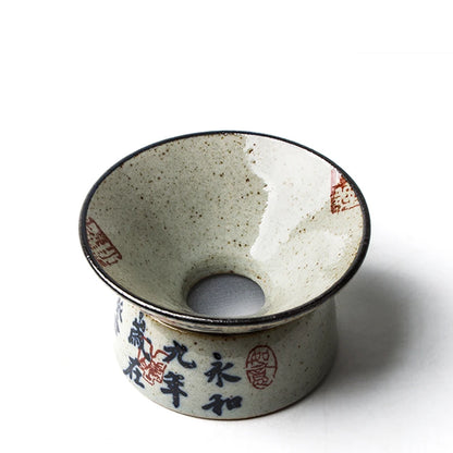 3 Style Chinese Calligraphy Tea Infuser Pottery Strainer Teaware Zen Tea Accessories Tools Filter Sieve For Tea Maker