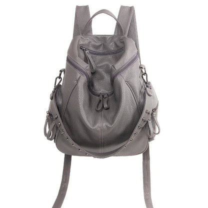 3-in-1 Designe Backpack Shoulder Bag Women Preppy Bookbag Mochilas Rivet Backpack Large Capacity School Bags For Teenage Girls