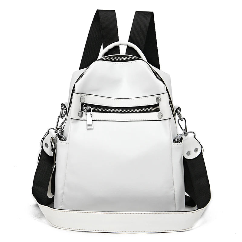 3-in-1 Women Backpacks Vintage Female Shoulder Bags Soft PU Leather Back Pack Ladies Travel BagPack Luxury Bag For Girls Mochila
