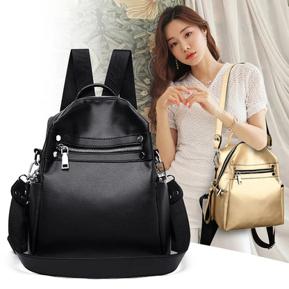 3-in-1 Women Backpacks Vintage Female Shoulder Bags Soft PU Leather Back Pack Ladies Travel BagPack Luxury Bag For Girls Mochila