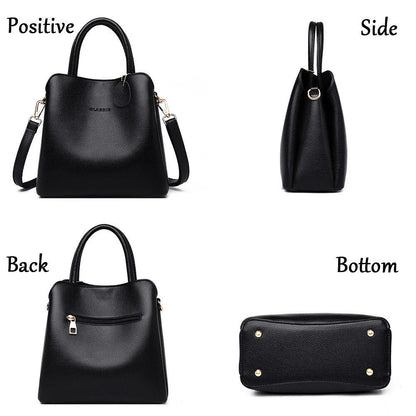 3 layers Large Capacity Handbag High Quality Crossbody Shoulder Bags For Women 2024 New Bolsos Ladies Casual Tote Bag Sac A Main