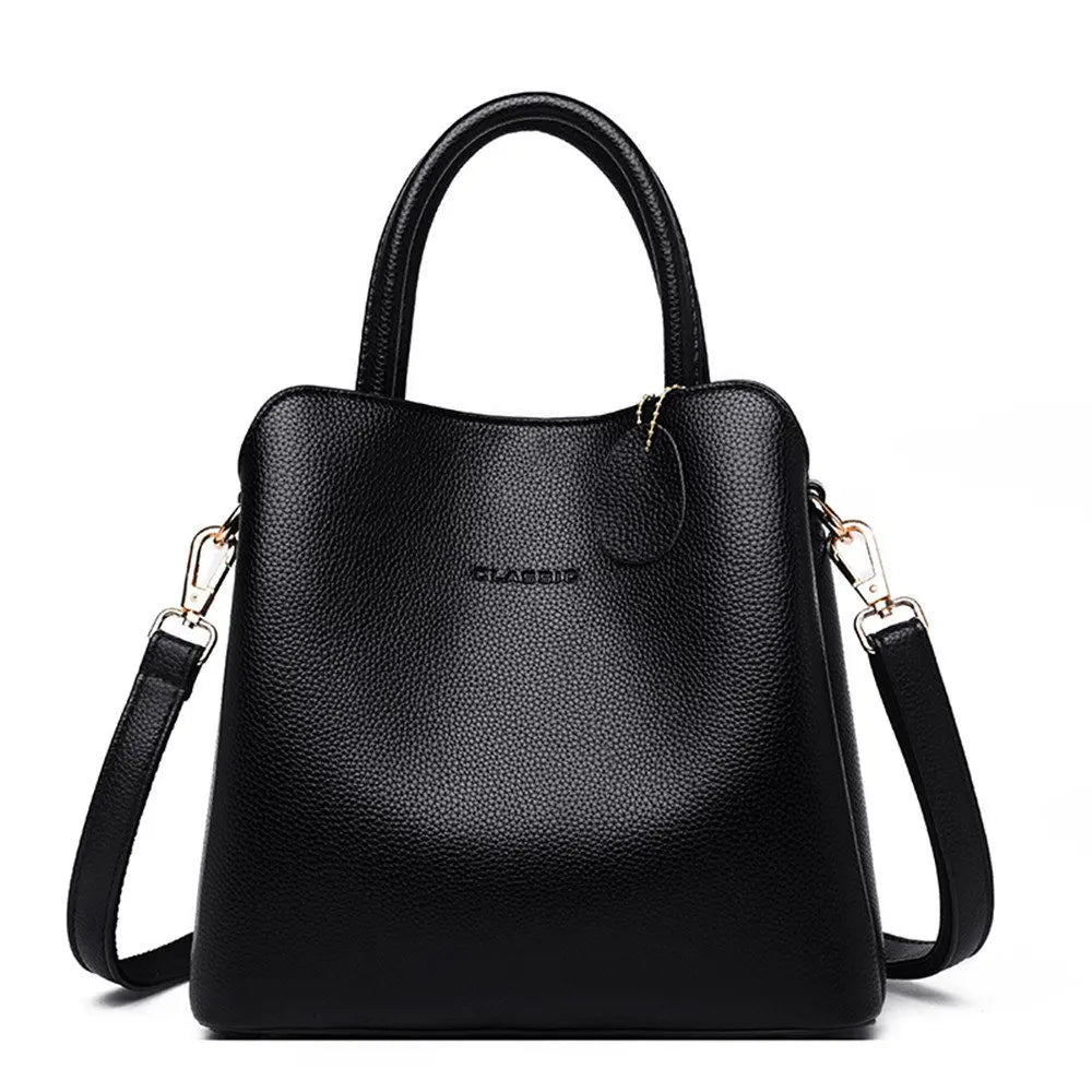 3 layers Large Capacity Handbag High Quality Crossbody Shoulder Bags For Women 2024 New Bolsos Ladies Casual Tote Bag Sac A Main