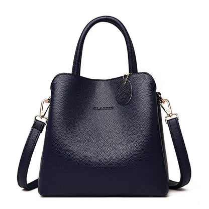 3 layers Large Capacity Handbag High Quality Crossbody Shoulder Bags For Women 2024 New Bolsos Ladies Casual Tote Bag Sac A Main