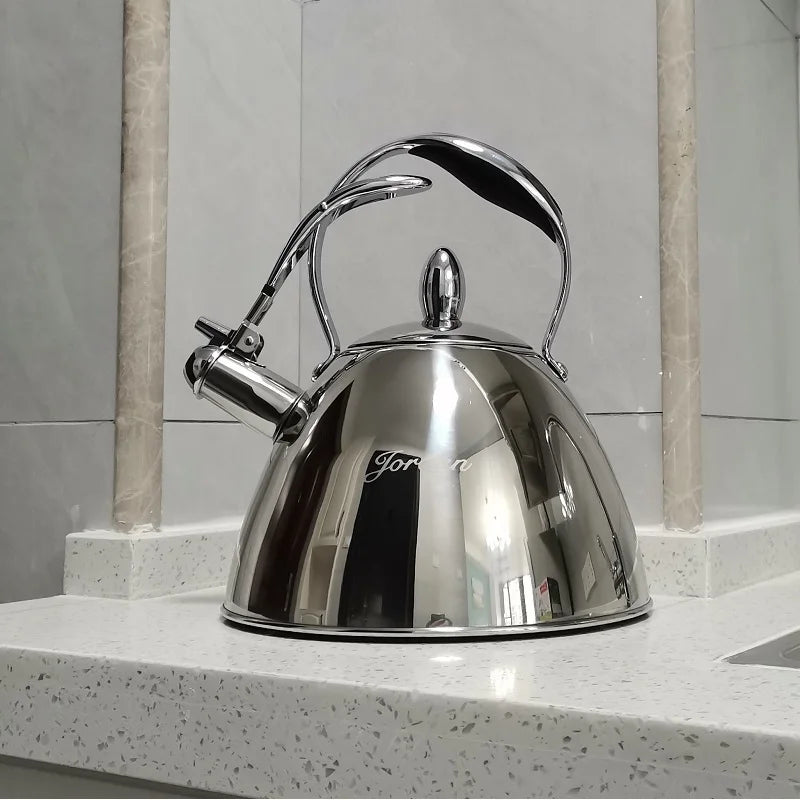 3 litre Whistling Kettle Stainless steel Hot water Kettle with sound-burning Metal Tea Kettle