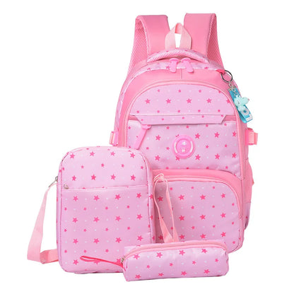 3 pcs/sets School Backpack for Teenagers Girls School bags kid Backpacks Students With Crossbody bag pencil case mochila escolar