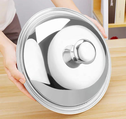 30/32/34/36cm Pan Lids Stainless Steel Cookware Pot Pan Cover Thicken Visible Wok Lid Household Frying Pan Lid Cookware Parts