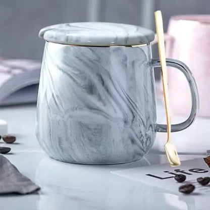 300-400ML Creative Marble Pink Coffee Mug Ceramic Tea Water Cup Lover's Gift Porcelain Mugs For Tea Breakfast Milk