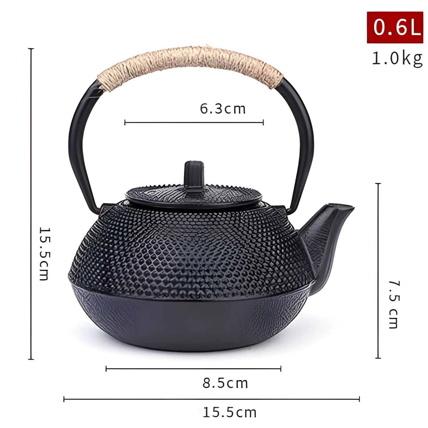 300/900/1200ml Cast Iron Teapot Japanese Tea Kettle for Boiling Water Kitchen Teaware Chinese Teapots Tea Ceremony Accessories