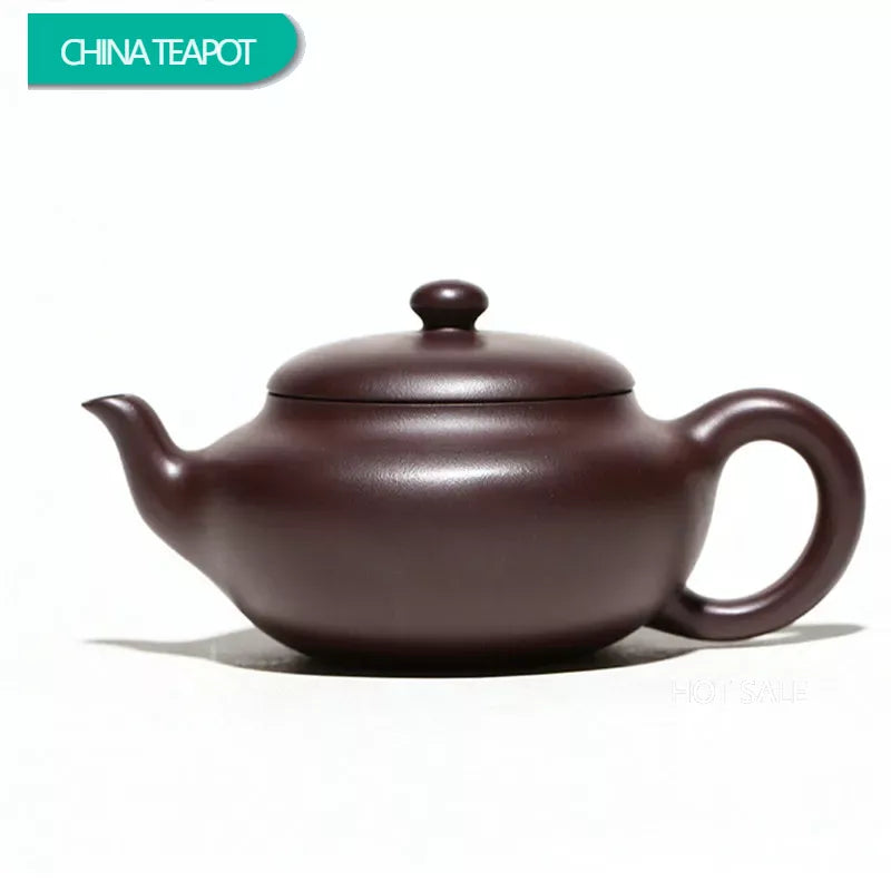 180ml Tradition Yixing Purple Clay Teapot Authentic Handmade Tea Pot Raw Ore Purple Eggplant Mud Kettle Chinese Zisha Tea Set