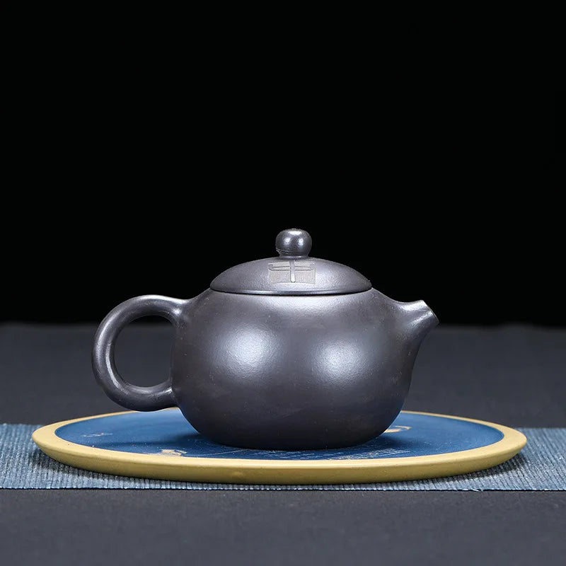 3000ML Handcrafted Buddhist Scriptures Yixing Purple Clay Teapot Small Capacity Traditional Chinese Kettle Puer Oolong Tea Set
