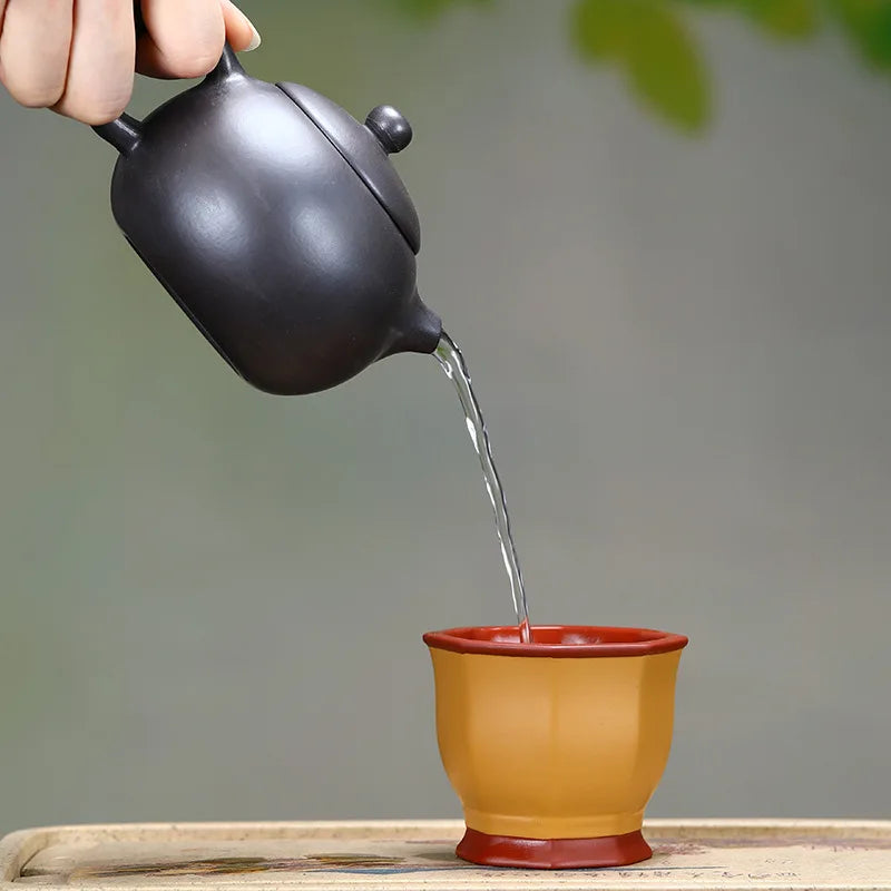3000ML Handcrafted Buddhist Scriptures Yixing Purple Clay Teapot Small Capacity Traditional Chinese Kettle Puer Oolong Tea Set