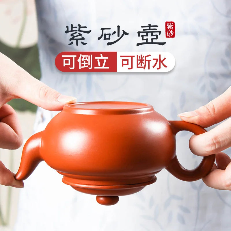 300cc Antique Yixing Purple Clay Teapot Authentic Raw Ore Beauty Pot Household Zisha Tea Infuser Chinese Tea Ceremony