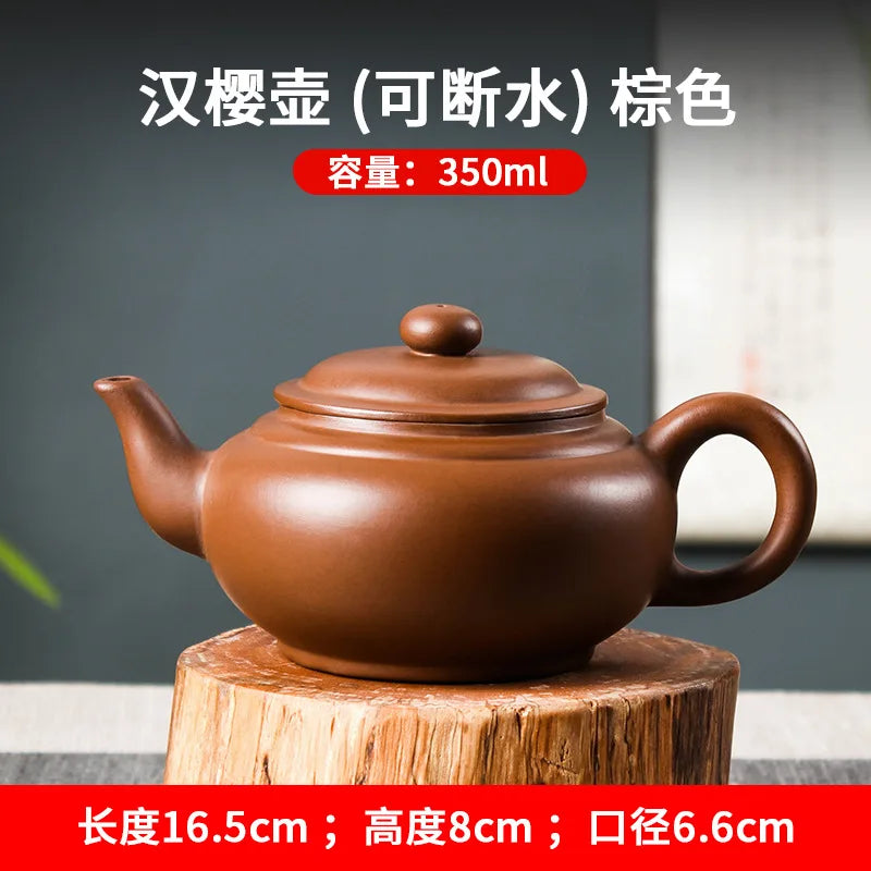 300cc Antique Yixing Purple Clay Teapot Authentic Raw Ore Beauty Pot Household Zisha Tea Infuser Chinese Tea Ceremony